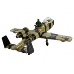 Vojenské lietadlo svetlo+zvuk 49 cm Zeleno-čierne